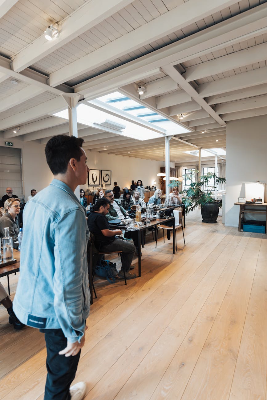 people during presentation