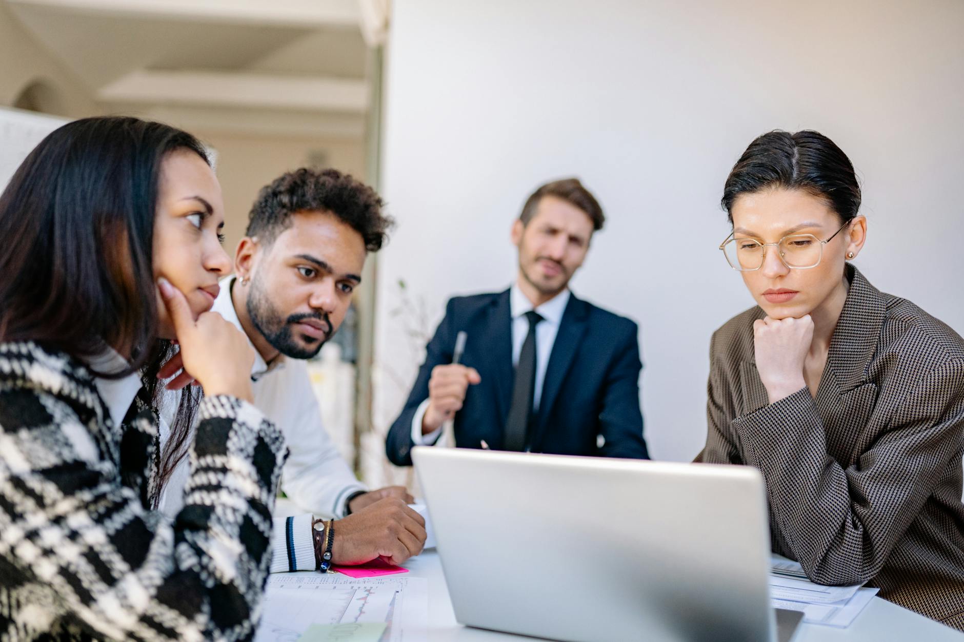 a group of people planning